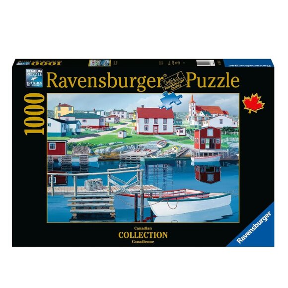 New sealed Ravensburger 1000pcs Adult Puzzle-Greenspond Harbor by  Ed Roche - Picture 1 of 15